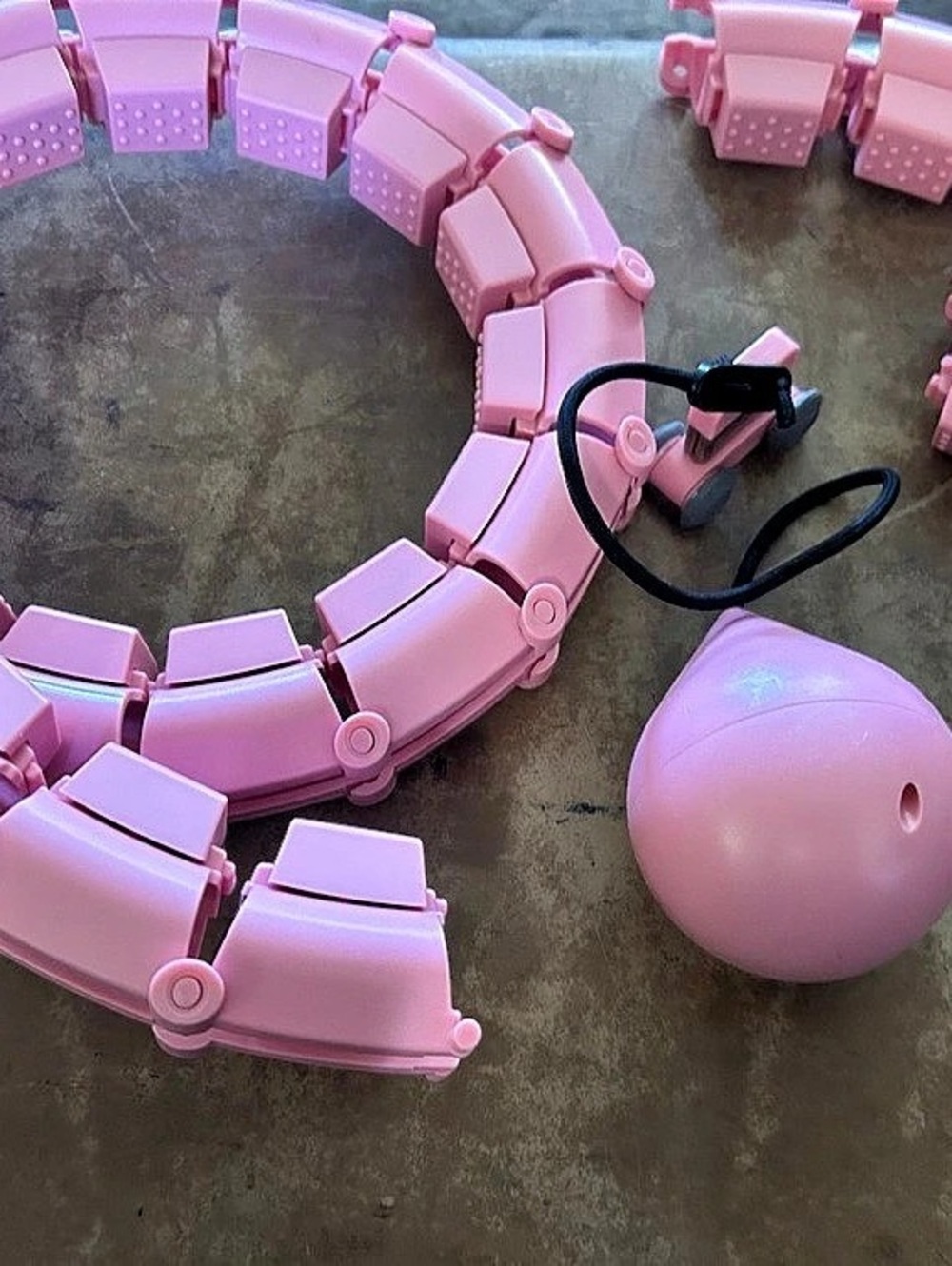 Pink infinity hoop